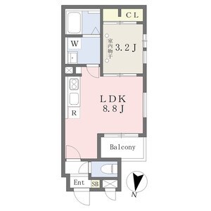 Ｃｈｅｒｉｍ日比野ｇｒａｃｅの物件間取画像