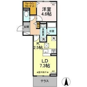 本笠寺駅 徒歩7分 1階の物件間取画像