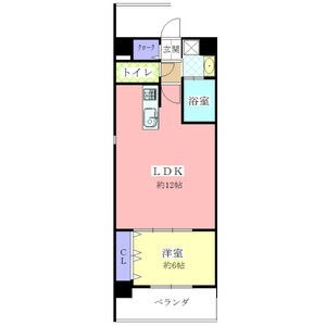 鶴里駅 徒歩2分 7階の物件間取画像