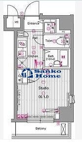 ガーラ・ステーション新富町の物件間取画像