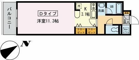 オーブ喜多乃の物件間取画像