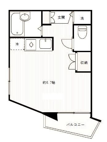 異人坂館の物件間取画像