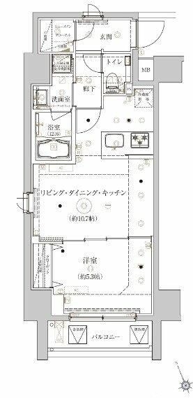 ベルシード上野松が谷の物件間取画像