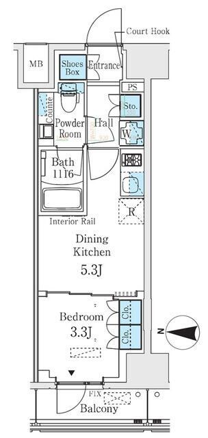 ベルファース錦糸町Ｓｏｕｔｈの物件間取画像