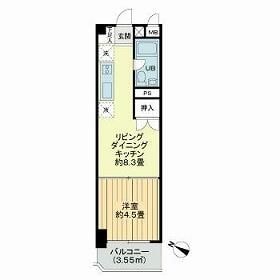 カーサ蔵前の物件間取画像