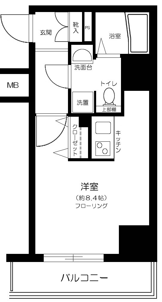 シンシティー両国の物件間取画像