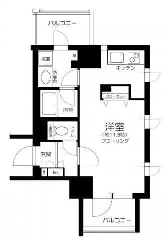 ダイナシティ王子の物件間取画像