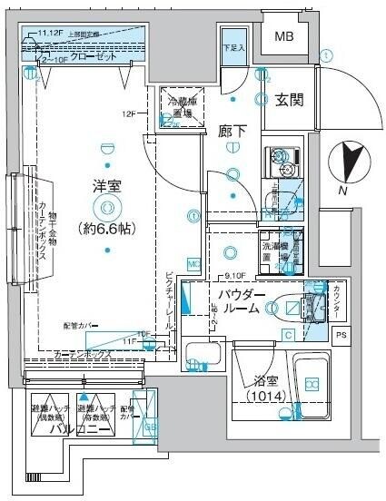 エストゥルース入谷の物件間取画像