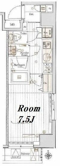 メイクスデザイン町屋の物件間取画像