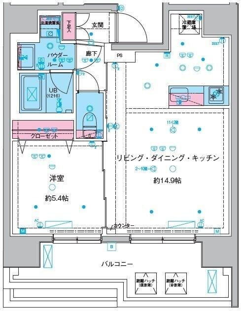 ジェノヴィア本所吾妻橋Ⅲの物件間取画像