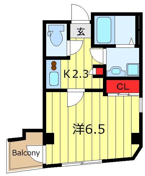 ヴィスパ西日暮里の物件間取画像