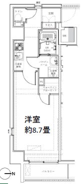 GENOVIA森下Ⅱの物件間取画像