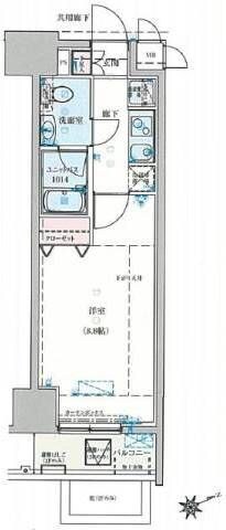 プラチナコート上野の物件間取画像