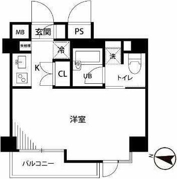 エルニシア蔵前の物件間取画像