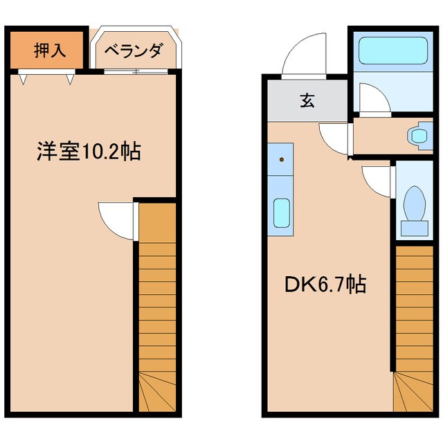電鉄石田駅 徒歩10分 1階の物件間取画像