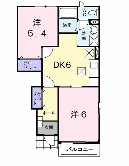 メゾンリヴァージュの物件間取画像