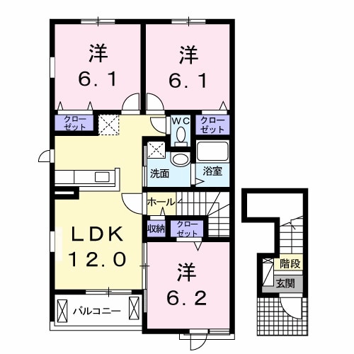 阿波富田駅 徒歩34分 2階の物件間取画像