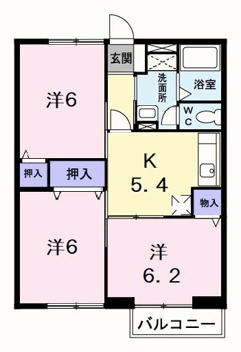 ハレクラニⅠの物件間取画像