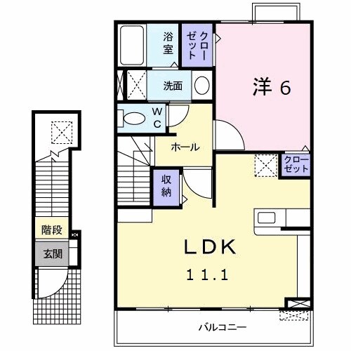 阿波赤石駅 徒歩15分 1階の物件間取画像