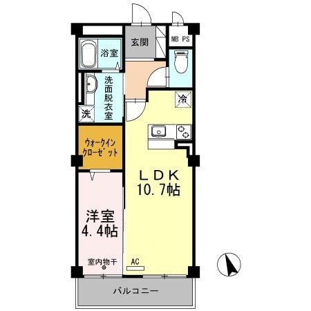 二軒屋駅 徒歩20分 3階の物件間取画像