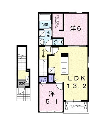 ラコリーナポッツォの物件間取画像