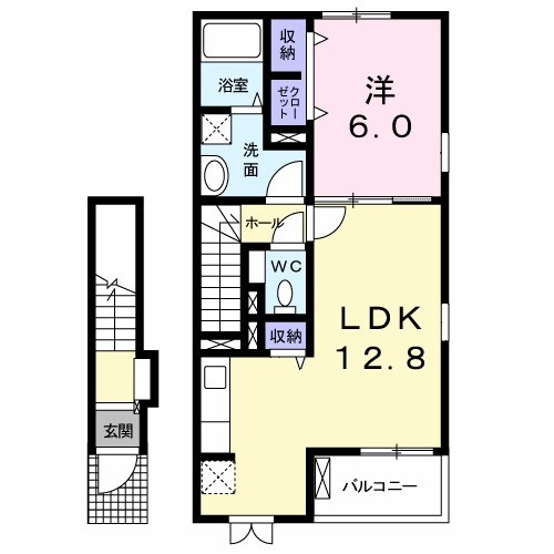 阿波富田駅 徒歩48分 2階の物件間取画像