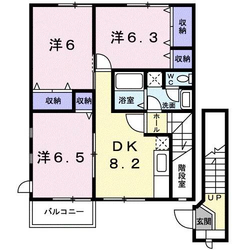 阿波中島駅 徒歩11分 2階の物件間取画像