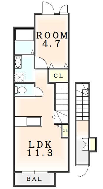 阿南駅 徒歩7分 2階の物件間取画像