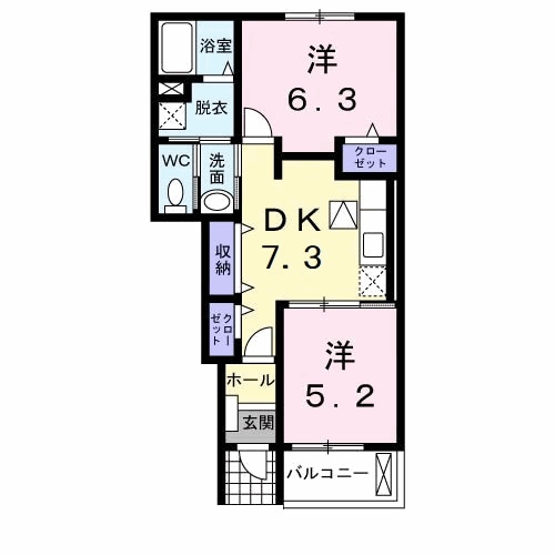 阿波中島駅 徒歩19分 1階の物件間取画像