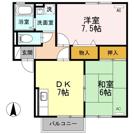 スイートハウス1の物件間取画像