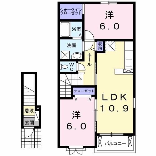 シエル・エトワレⅠの物件間取画像