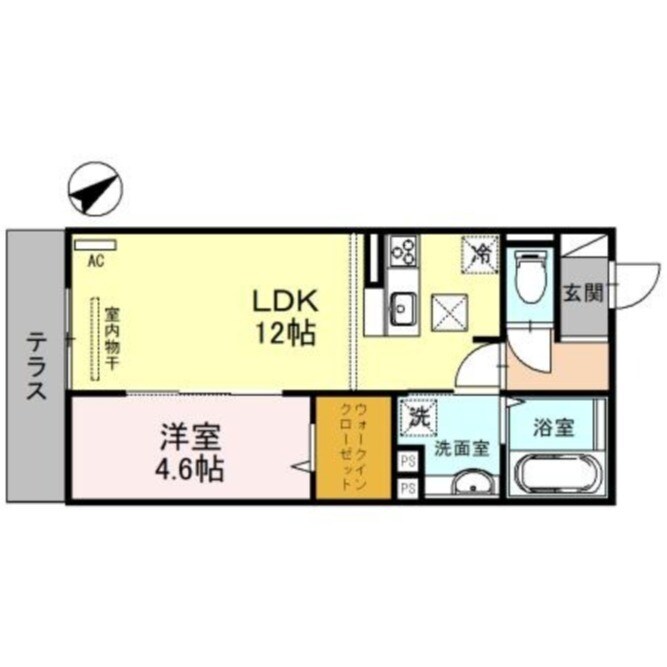 放出駅 徒歩6分 1階の物件間取画像