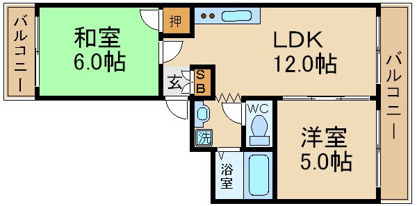 レピュート鶴見の物件間取画像