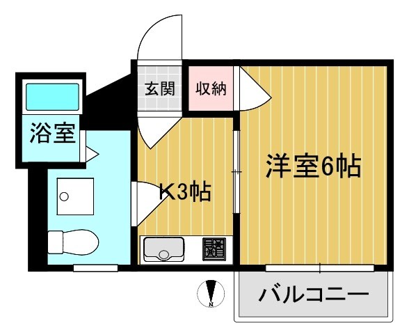 シャトー富士の物件間取画像