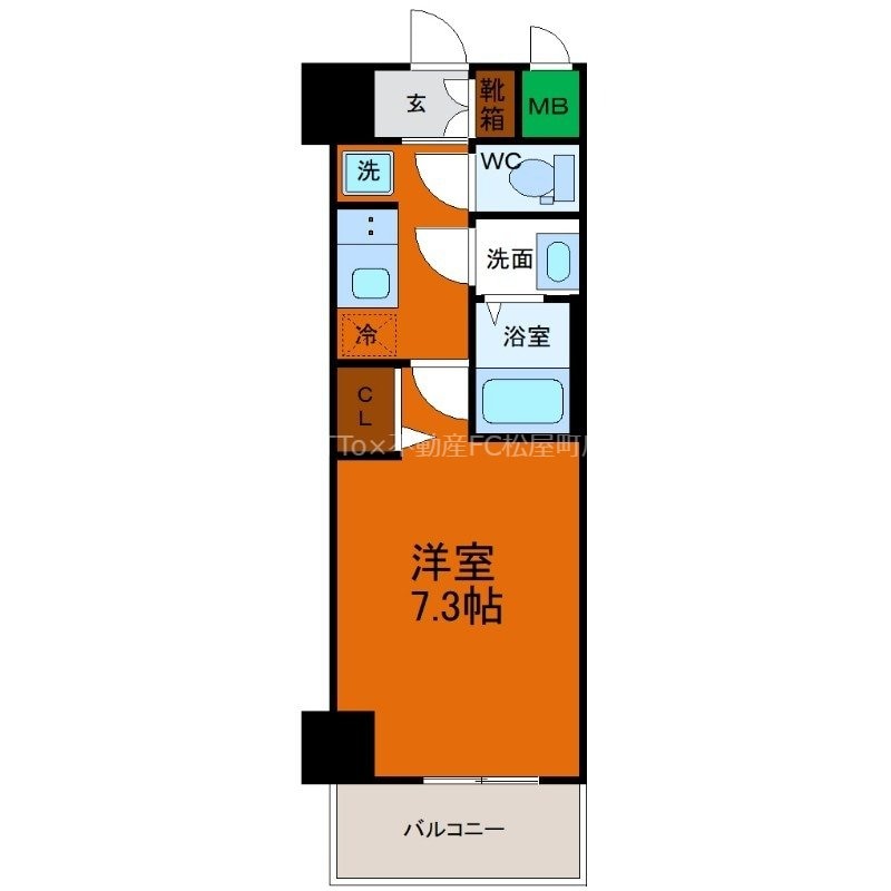 新深江駅 徒歩4分 2階の物件間取画像