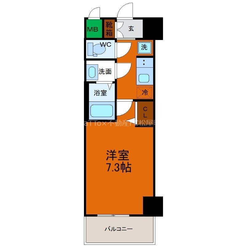 新深江駅 徒歩4分 2階の物件間取画像