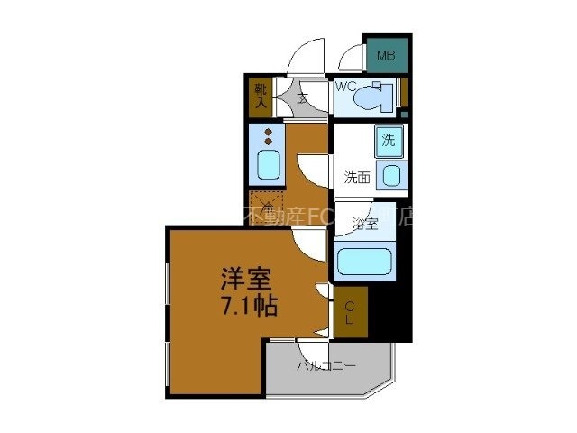 日本橋駅 徒歩4分 3階の物件間取画像