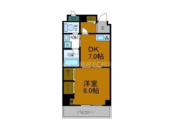 大阪港駅 徒歩6分 5階の物件間取画像