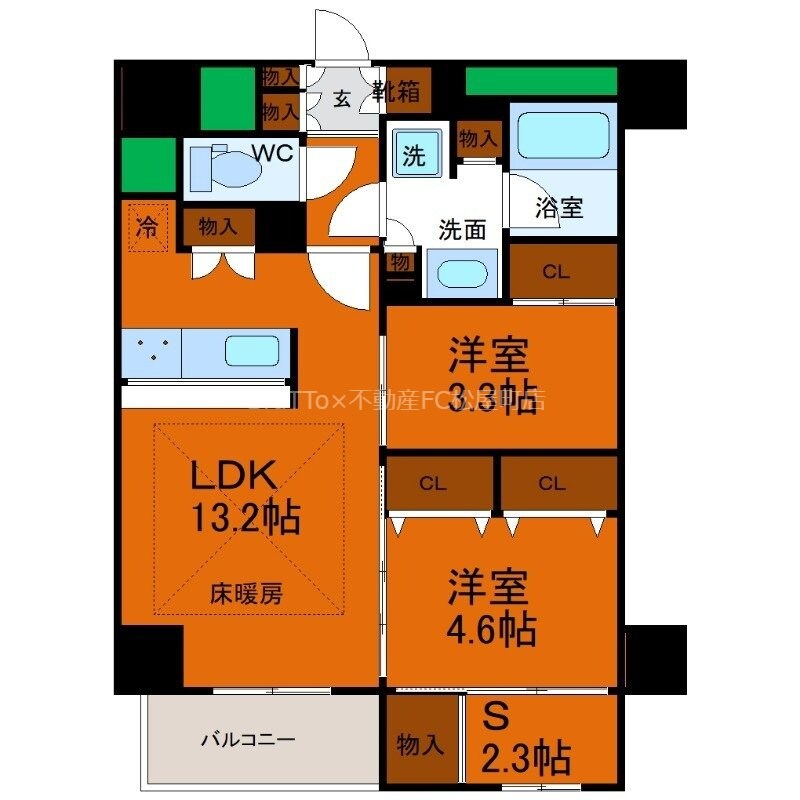 天満橋駅 徒歩4分 2階の物件間取画像