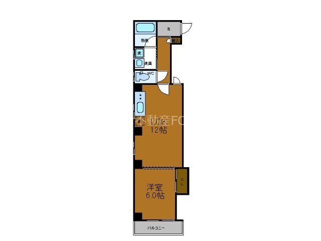 谷町四丁目駅 徒歩4分 2階の物件間取画像