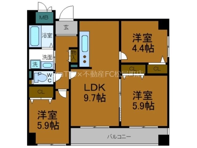 パレプランドールの物件間取画像