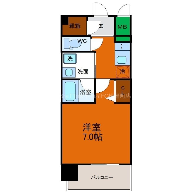 森ノ宮駅 徒歩3分 9階の物件間取画像