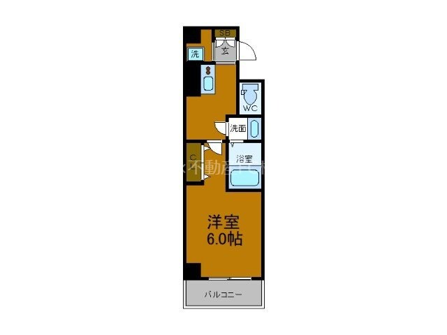 なんば駅 徒歩10分 6階の物件間取画像