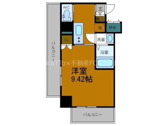 恵美須町駅 徒歩1分 7階の物件間取画像