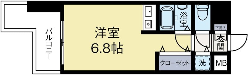 博多駅 徒歩15分 10階の物件間取画像