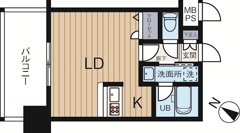 博多駅 徒歩14分 4階の物件間取画像