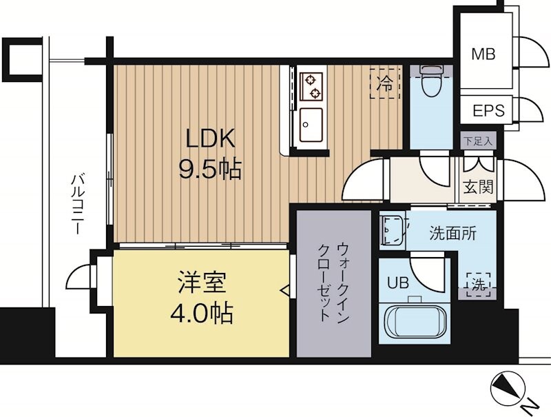 エンクレストベイサイド通りの物件間取画像