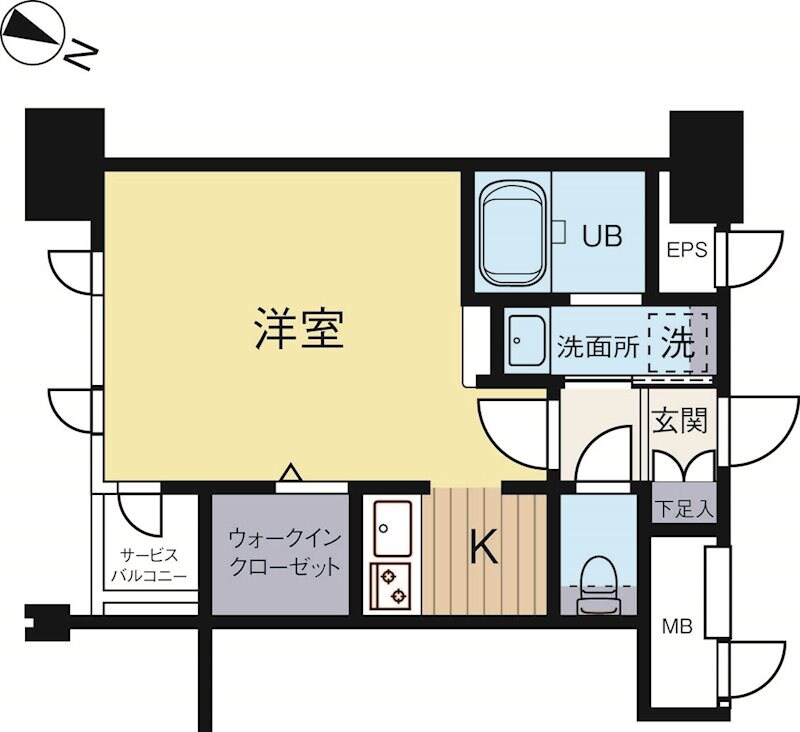 エンクレスト博多GATEの物件間取画像