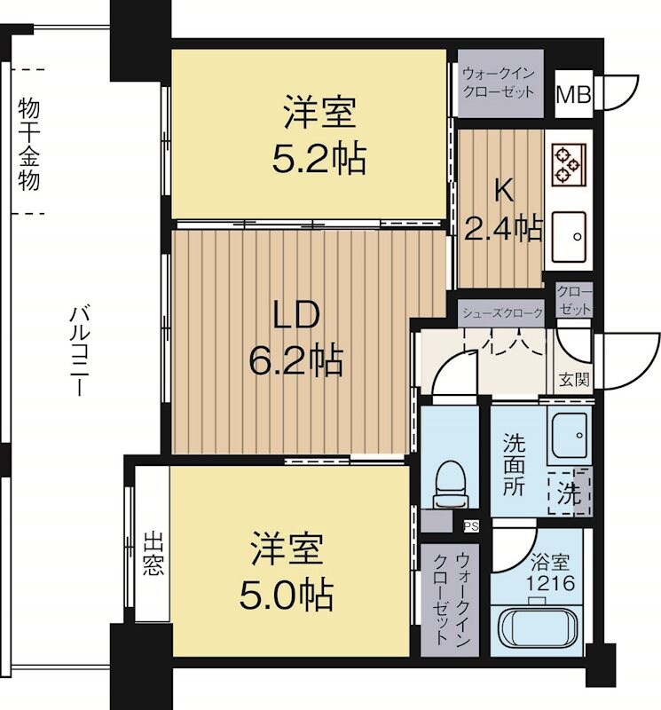 南福岡駅 徒歩3分 5階の物件間取画像