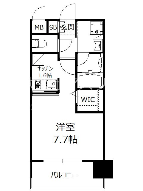 中洲川端駅 徒歩11分 12階の物件間取画像